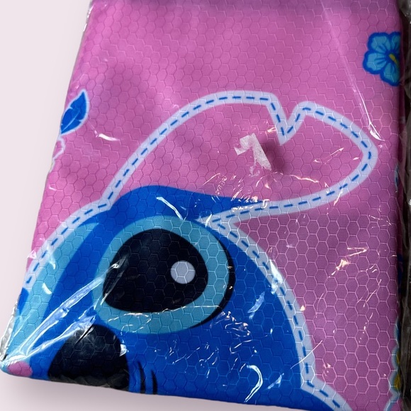 New In Package Disney Lilo & Stitch Pink Drawstring Backpack Aloha Scrump Stars - Picture 8 of 8